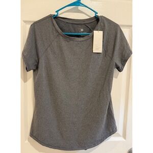 All in Motion Gray‎ Athletic T-Shirt Activewear Top Short Sleeve Size M